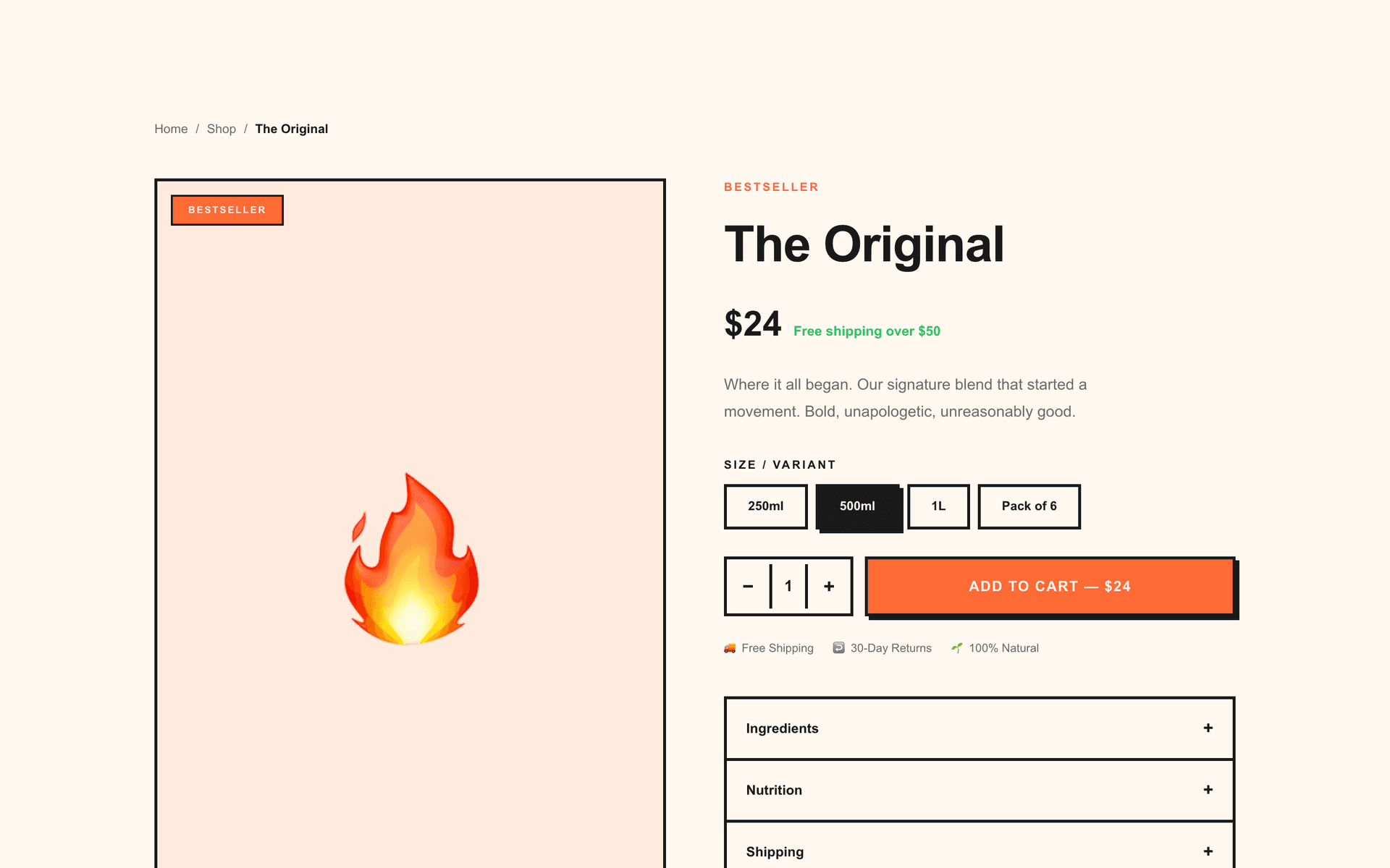 Pop Store inner page
