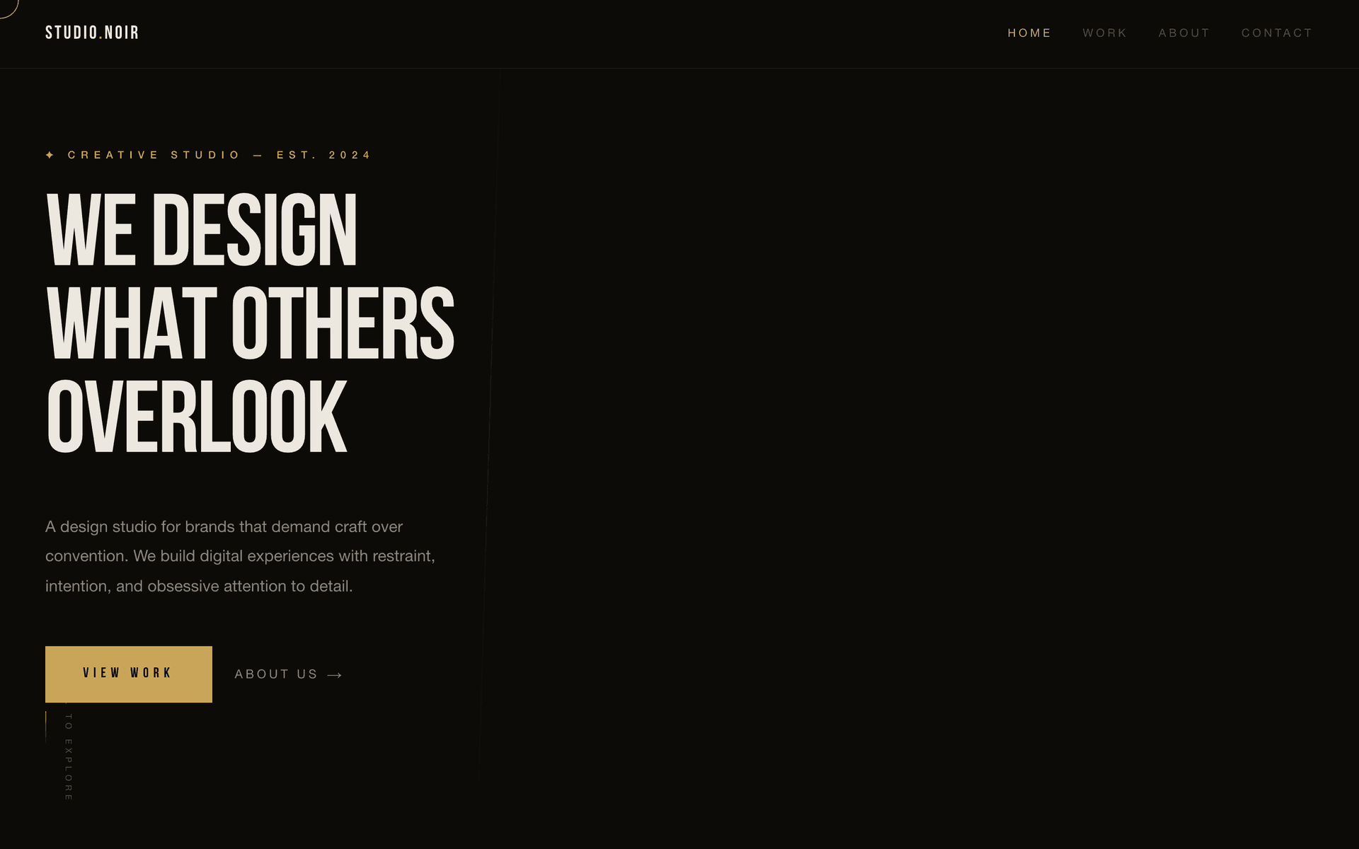 Studio Noir homepage